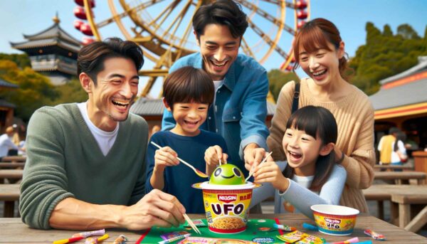 よみうりランドでオリジナルU.F.O日清カップ焼きそばを作る｜ユニークな体験で家族の絆を深めよう！